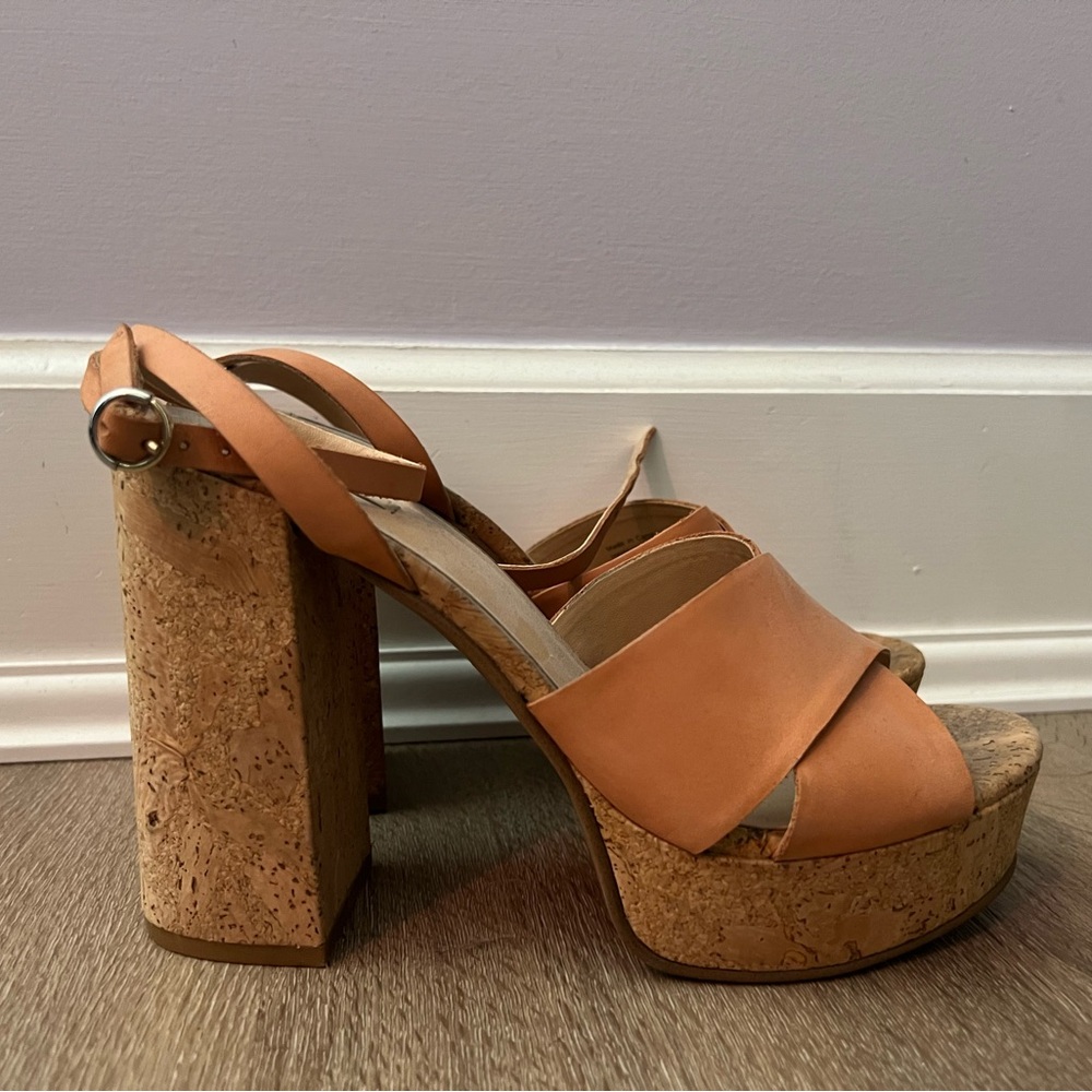 Women's coral Platform Sandals